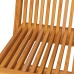 Sillas de jardín 2 uds con cojines verde brillante madera teca