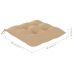 vidaXL Sillas de comedor 2 uds madera maciza de teca con cojines beige