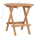 Set comedor de jardín plegable 3 piezas madera de teca cojines