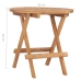 Set comedor de jardín plegable 3 piezas madera de teca cojines