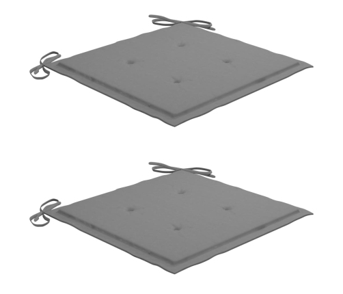 Set comedor de jardín plegable 3 piezas madera de teca cojines