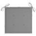Set comedor de jardín plegable 3 piezas madera de teca cojines