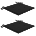 Set comedor de jardín plegable 3 piezas madera de teca cojines