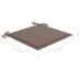 Set comedor de jardín plegable 3 piezas madera de teca cojines