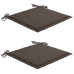 Set comedor de jardín plegable 3 piezas madera de teca cojines