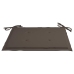 Set comedor de jardín plegable 3 piezas madera de teca cojines