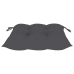 Set comedor de jardín plegable 3 piezas madera de teca cojines
