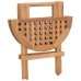 Set comedor de jardín plegable 3 piezas madera de teca cojines