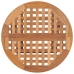 Set comedor de jardín plegable 3 piezas madera de teca cojines
