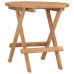 Set comedor de jardín plegable 3 piezas madera de teca cojines