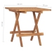 Set comedor de jardín plegable 3 piezas madera de teca cojines