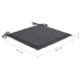 Set comedor de jardín plegable 3 piezas madera de teca cojines