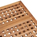 Set comedor de jardín plegable 3 piezas madera de teca cojines