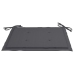 Set comedor de jardín plegable 3 piezas madera de teca cojines