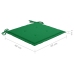 Set comedor de jardín plegable 3 piezas madera de teca cojines