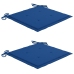 Set comedor de jardín plegable 3 piezas madera de teca cojines