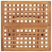 Set comedor de jardín plegable 3 piezas madera de teca cojines