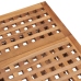 Set comedor de jardín plegable 3 piezas madera de teca cojines