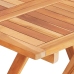 Set de bistró 3 piezas con cojines azul madera maciza teca