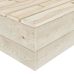 Muebles de jardín de palets 6 piezas y cojines madera de abeto