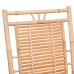 Silla mecedora con cojín bambú