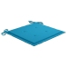 Set de comedor exterior plegable 5 piezas con cojines bambú