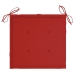 Set de comedor exterior plegable 5 piezas con cojines bambú