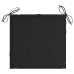Set de comedor exterior plegable 5 piezas con cojines bambú