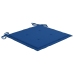 Set de comedor exterior plegable 5 piezas con cojines bambú