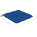 Set de comedor de jardín plegable 5 piezas con cojines bambú