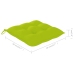 Set de comedor de jardín plegable 5 piezas con cojines bambú