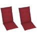 Silla mecedora con cojines madera maciza de acacia