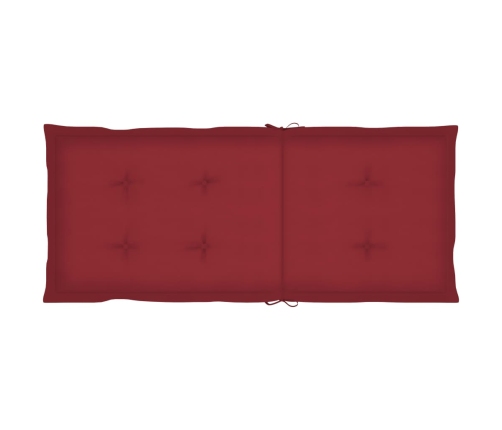 Silla mecedora con cojines madera maciza de acacia