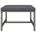 Set de muebles de jardín 6 pzas y cojines ratán sintético gris