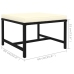 Set de muebles de jardín 6 pzas y cojines ratán sintético negro