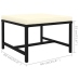 Set de muebles de jardín 6 pzas y cojines ratán sintético negro