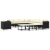 Set de muebles de jardín 12 pzas cojines ratán sintético negro