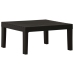 Set de muebles de jardín 3 piezas con cojines plástico gris
