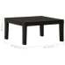 Set de muebles de jardín 3 piezas con cojines plástico gris