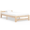 Estructura de cama sin colchón madera maciza de pino 90x200 cm