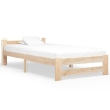 Estructura de cama de madera maciza de pino 100x200 cm