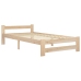 Estructura de cama de madera maciza de pino 100x200 cm