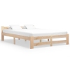 Estructura de cama sin colchón madera maciza de pino 120x200 cm