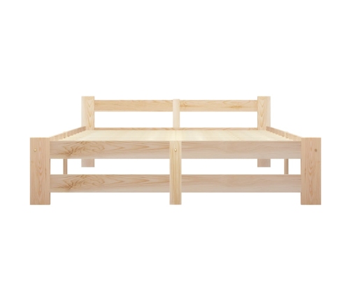 vidaXL Estructura de cama de madera maciza de pino 180x200 cm