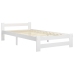 Estructura de cama sin colchón madera de pino blanco 90x200 cm