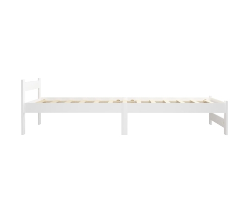 Estructura de cama sin colchón madera de pino blanco 90x200 cm