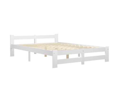 Estructura de cama sin colchón madera de pino blanco 120x200 cm