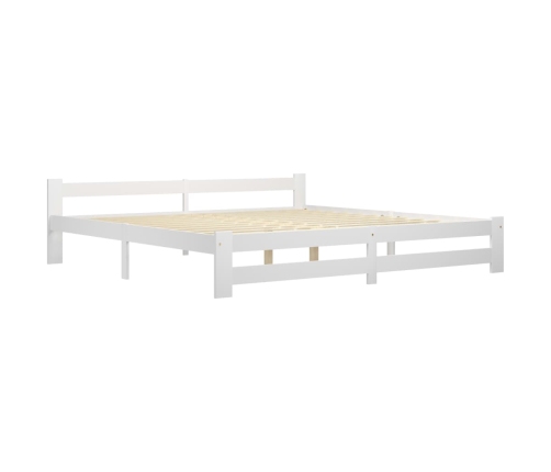 Estructura de cama sin colchón madera maciza de pino 200x200 cm