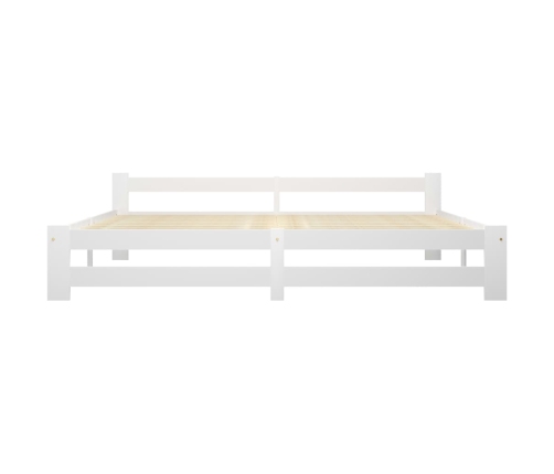 Estructura de cama sin colchón madera maciza de pino 200x200 cm