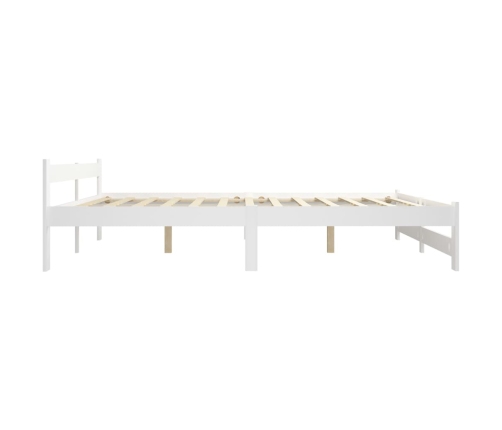 Estructura de cama sin colchón madera maciza de pino 200x200 cm